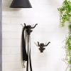 Cast Iron Monkey Wall Hooks - Set of 2
