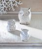 Crackle-Finish Ceramic Owl