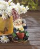 Gnome with Flower Solar Garden Statue