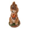 Solar-Powered Light-Up Squirrel Statue