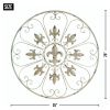 Distressed-Look Fleur de Lis Wall Decor