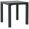 Outdoor Patio 5-piece Aluminum Alloy Conversation Set Sofa Set with Coffee Table and Stools for Poolside, Garden,Black Frame+Gray Cushion