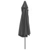 Outdoor Parasol with Metal Pole 157.5" Anthracite