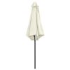 Outdoor Parasol with Aluminum Pole 106.3"x96.9" Sand White