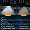 300 LED Motion Sensor Outdoor Lights, 5 Heads, 360° Adjustable, 2Pack