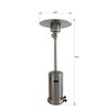 Living Source International 46; 000 BTU Standing Patio Heater(Stainless Steel)