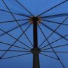 Garden Parasol with Pole 78.7"x51.2" Azure Blue