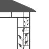 Gazebo with Mosquito Net 9.8'x9.8'x9' Anthracite 0.6 oz/ft²
