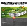 VEVOR Galvanized Raised Garden Bed Planter Box 94.5x47.2x23.6" Flower Vegetable